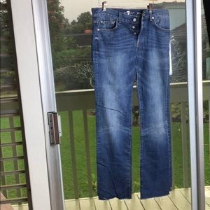 30” 7forallmankind standard button up jeans.